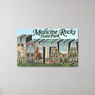 Medicinen vaggar delstatsparken, Montana Canvastryck