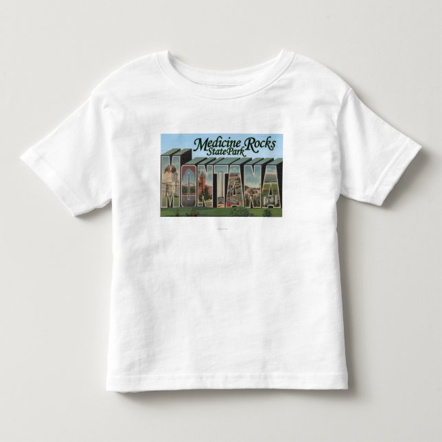 Medicinen vaggar delstatsparken, Montana T-shirt (Framsida)