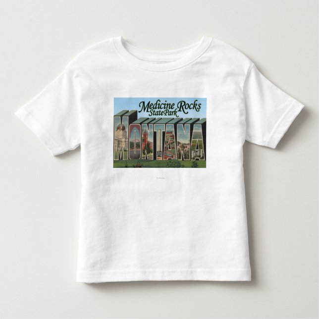 Medicinen vaggar delstatsparken, Montana Tee (Framsida)