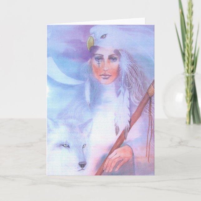 medicinkvinna kort (Framsida)