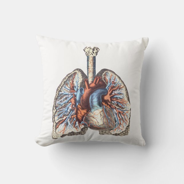 Medicinsk anatomi Anatomical Lungs Kudde (Framsida)