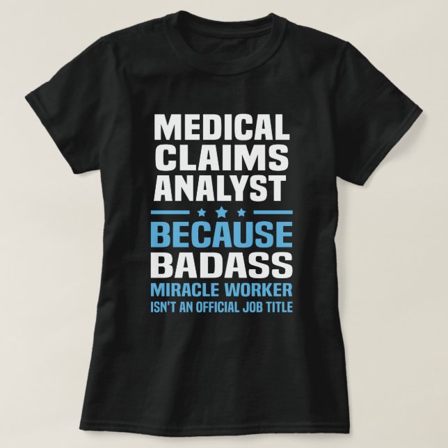 Medicinsk anspråksanalytiker t shirt (Design framsida)