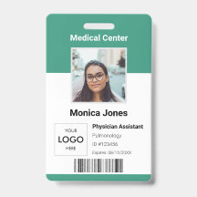Medicinsk anställds foto-ID-märke