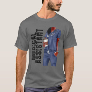 Medicinsk assistent Afro Kärlek Melanin African Am T Shirt
