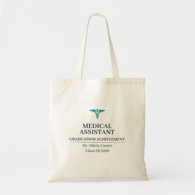 Medicinsk Assistent Anpassat Namn Sedan År Tygkasse (Framsidan)