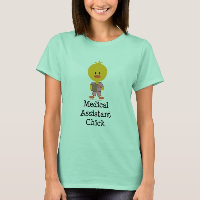 Medicinsk assistent Chick T-shirt (Framsida)