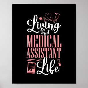 Medicinsk assistent CMA som bor i den medicinska Poster