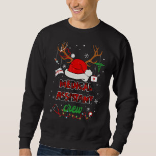 Medicinsk assistent Crew Santa Stethoscope Sjukskö Lång Ärmad Tröja
