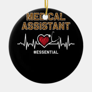 Medicinsk assistent #Essential Stethoscope Heartsl Julgransprydnad Keramik