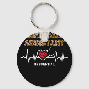 Medicinsk assistent #Essential Stethoscope Heartsl Nyckelring