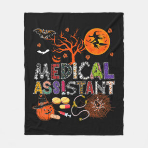 Medicinsk assistent Halloween Zombie Costume Scary Fleecefilt