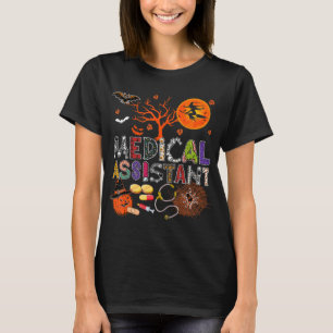 Medicinsk assistent Halloween Zombie Costume Scary T Shirt