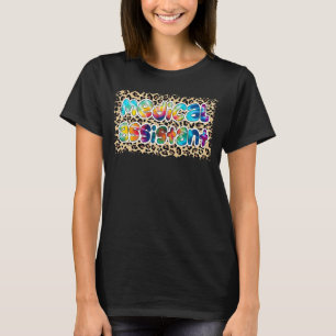 Medicinsk assistent Life Tie dye Leopard T Shirt