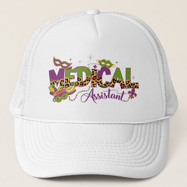 Medicinsk assistent - Mardi Gras Keps (Framsida)