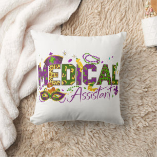 Medicinsk assistent - Mardi Gras Kudde