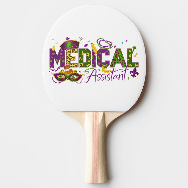 Medicinsk assistent - Mardi Gras Pingisracket (Framsidan)