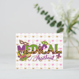 Medicinsk assistent - Mardi Gras Vykort