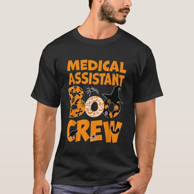Medicinsk assistent MORSA Boo Crew Halloween T Shirt (Framsida)