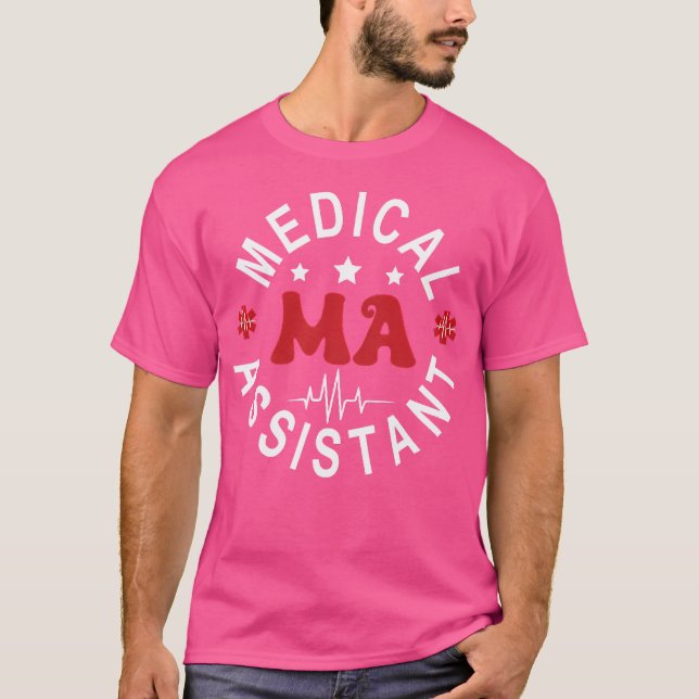 Medicinsk assistent Morsa Cma Nursing Doktor Assis T Shirt (Framsida)