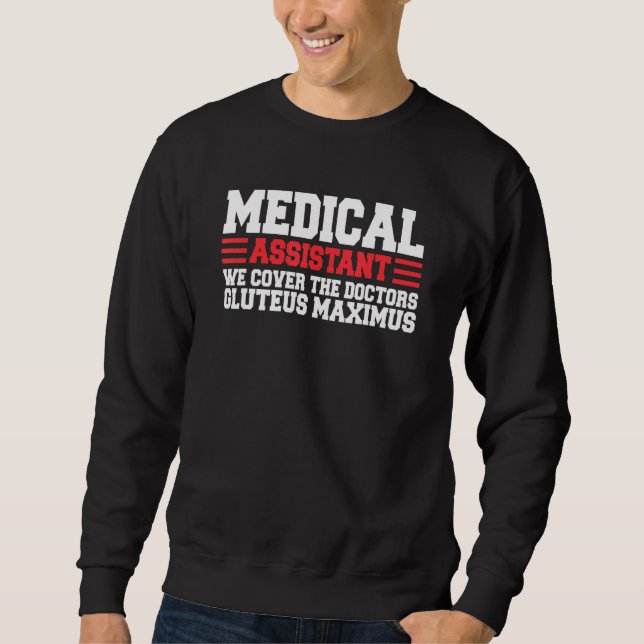 Medicinsk assistent officer klinisk professionell  lång ärmad tröja (Framsida)