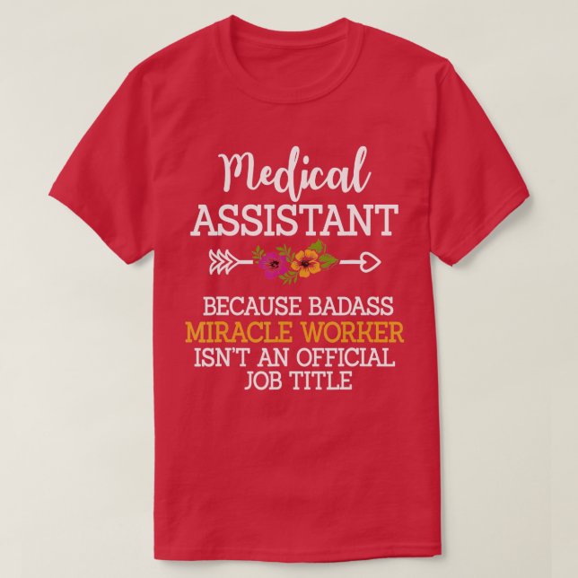Medicinsk assistent, Professionell till kliniskt a T Shirt (Design framsida)