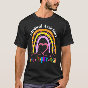 Medicinsk assistent Rainbow Kärlek Inspire Nur T Shirt