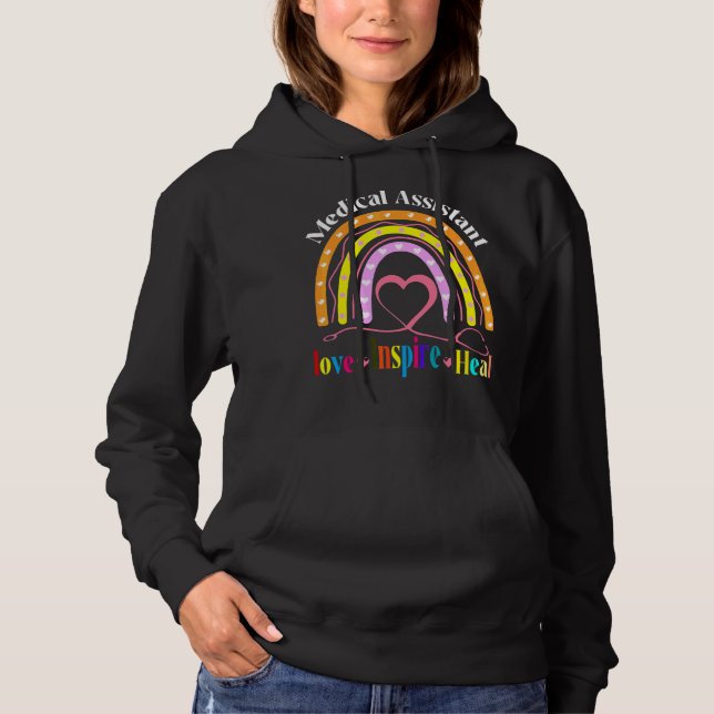 Medicinsk assistent Rainbow Kärlek Inspire Nur T Shirt (Framsida)