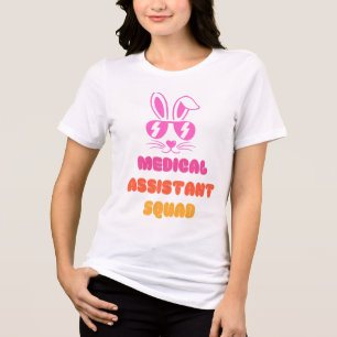 Medicinsk assistent Squad Bunny Öron, söt kanin T Shirt