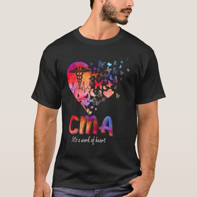 Medicinsk assistent vid CMA-Auktoriseraden för med T Shirt (Framsida)