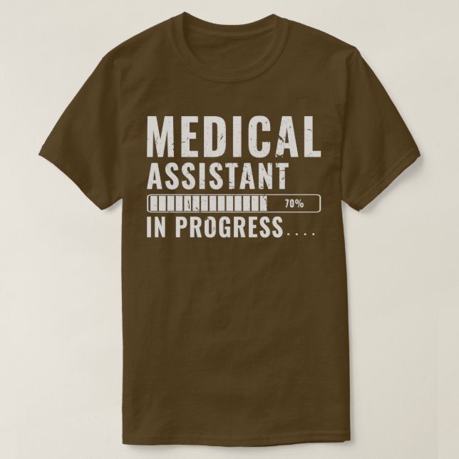 Medicinsk assistent vid utbildning av framtida pro t shirt (Design framsida)