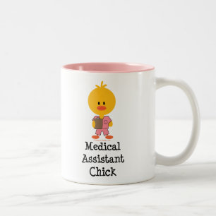 Medicinsk assistentchickmugg Två-Tonad mugg