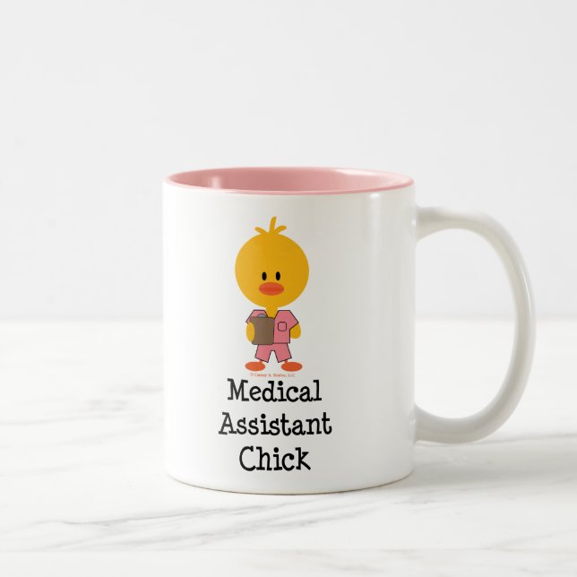 Medicinsk assistentchickmugg Två-Tonad mugg (Höger)