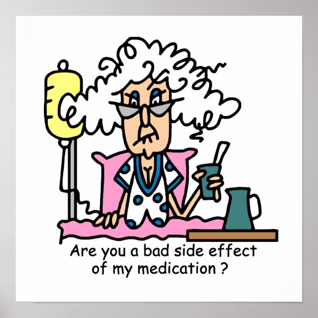 Medicinsk biverkning Humor Poster (Framsidan)