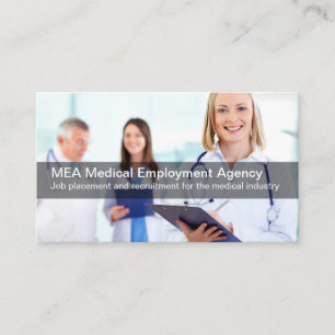 Medicinsk branschanställningbyrå visitkort