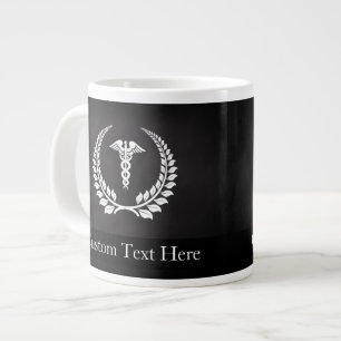 Medicinsk Caduceus Laurel Jumbo Mugg