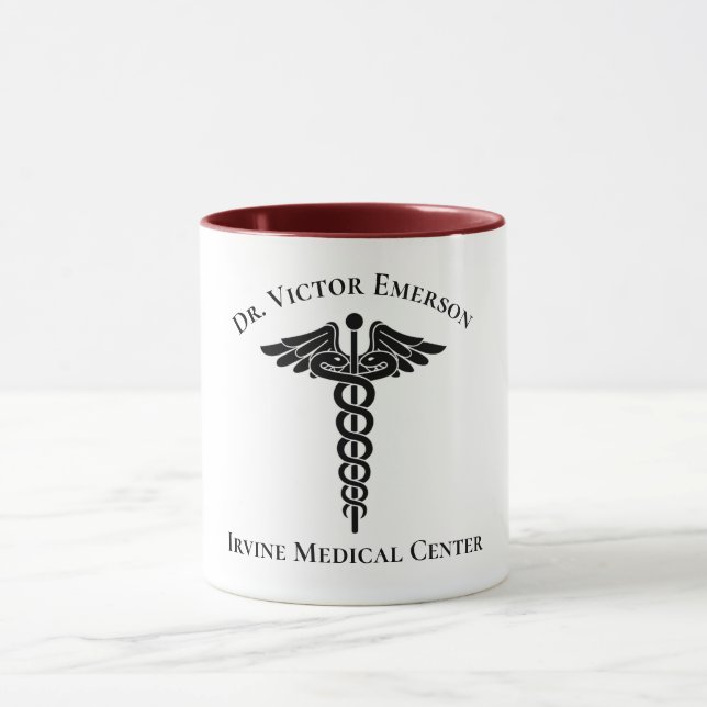 Medicinsk Caduceus Symbol Personlig mugg (Center)