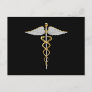 Medicinsk - Caduceus - vykort - SRF