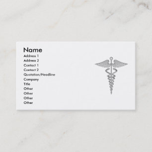 Medicinsk Caduceusvisitkort Visitkort