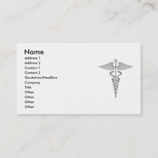 Medicinsk Caduceusvisitkort Visitkort