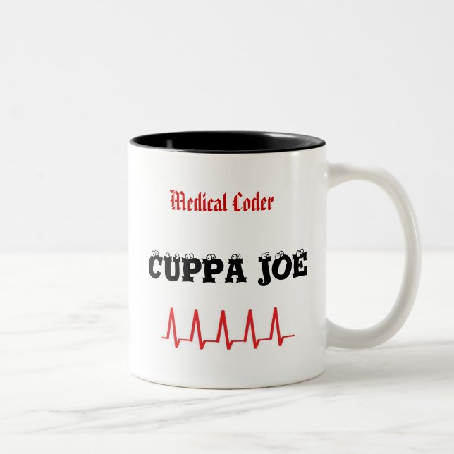 Medicinsk Coder Cuppa Joe Två-Tonad Mugg (Höger)