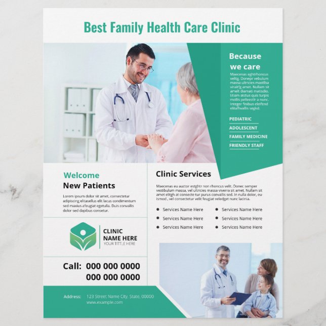 Medicinsk Doktor Flyer (Framsidan)