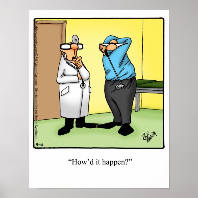 Medicinsk/Doktor Humor Poster gift (Framsidan)