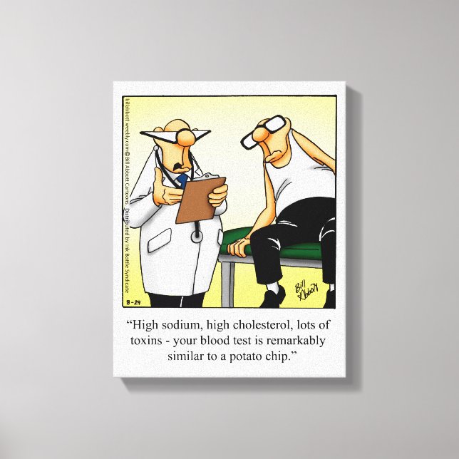 Medicinsk/Doktor Humor Wrapped Canvas Gift (Framsida)
