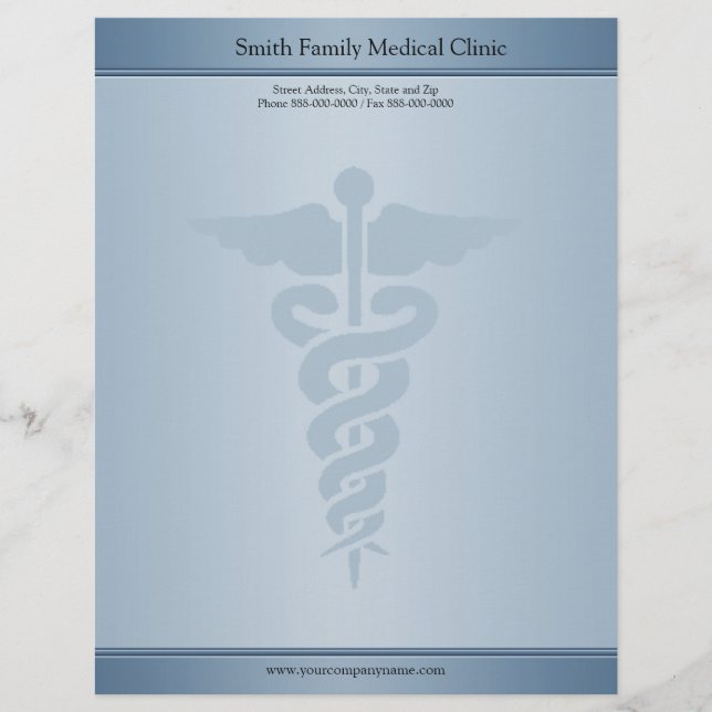 Medicinsk Doktor Letterhead Brevhuvud (Framsida)