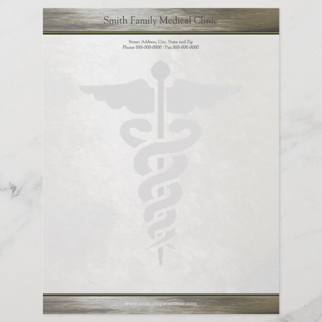 Medicinsk Doktor Letterhead Brevhuvud (Framsida)