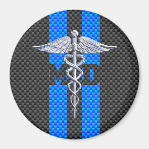 Medicinsk Doktor MD-inducereus på kolfiberdekan Magnet
