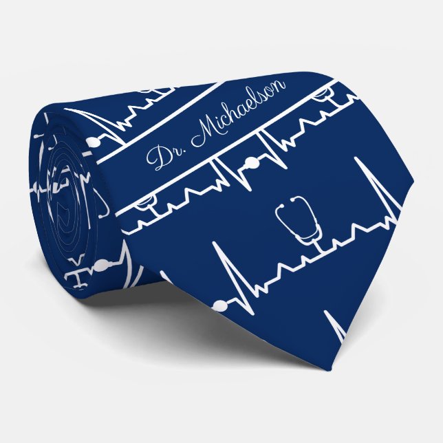 Medicinsk Doktor Namn kardiolog Kardiogram EKG Slips (Rullad)