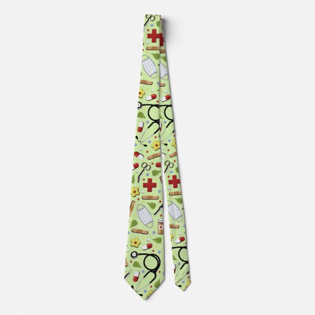 Medicinsk Doktor Novelty Neck Tie Slips (Framsida)