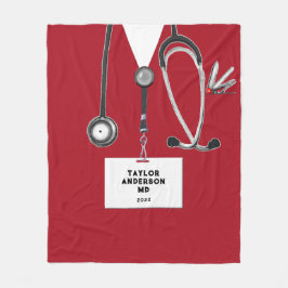 Medicinsk Doktor Studenten Gift Fleecefilt