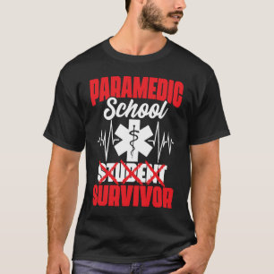 Medicinsk EMS Student Sjukvårdare School Survivor T Shirt